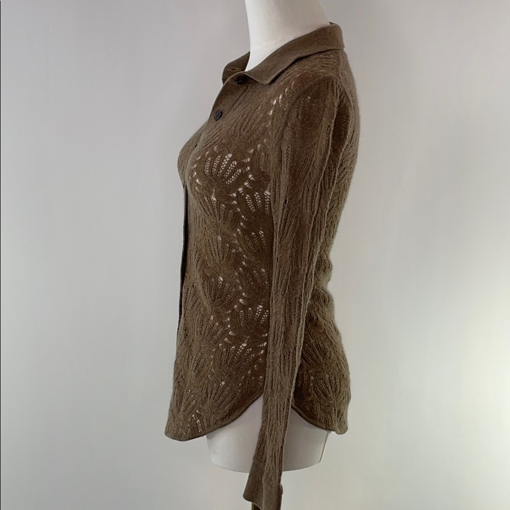 NAADAM Pointelle Button Down Sweater XS - Picture 2 of 9
